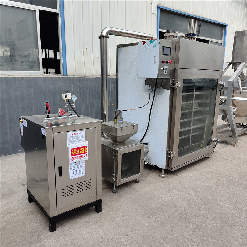 Electric heating multifunctional smoking furnace, roasted chicken sugar smoking machine, commercial scallop drying machine, red sausage steaming and coloring equipment