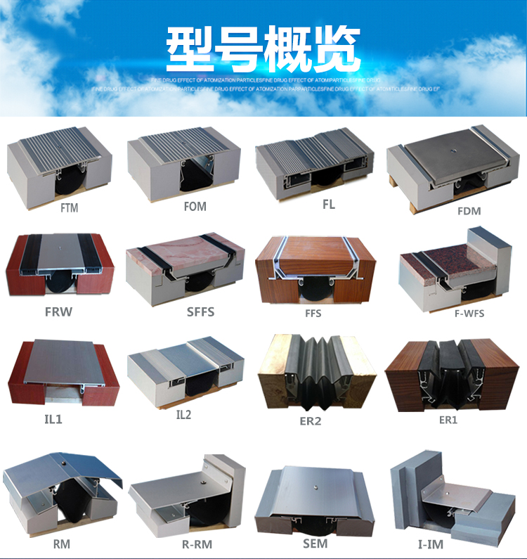 Haiying ground/wall/roof Expansion joint, interior wall building deformation joint support customization