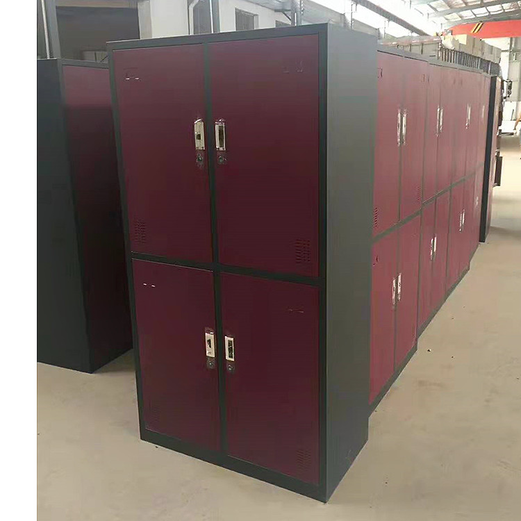 Factory staff's nine door goods cabinet, iron cabinet, customized Combination lock, storage cabinet, file cabinet, Jieshun