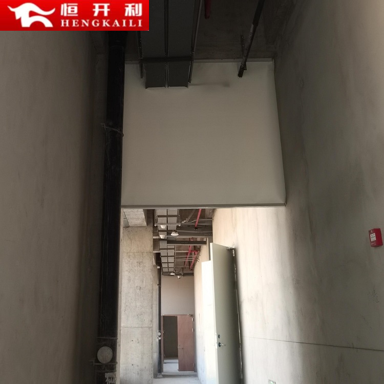 Hengkaili high-temperature fixed smoke blocking vertical wall fire and smoke prevention support fire acceptance can be customized according to needs