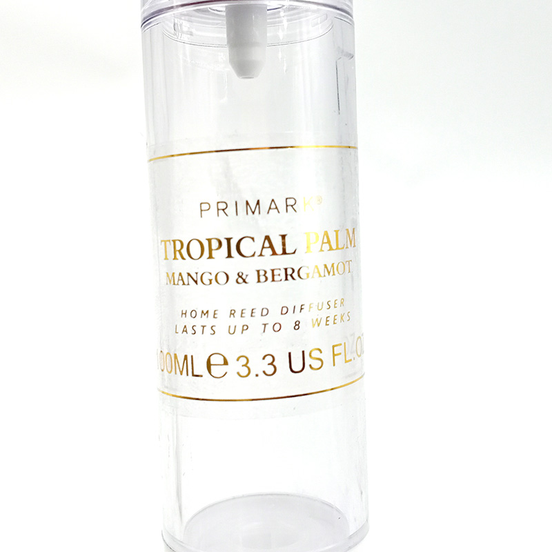 Transparent gilded BOPP label, plastic film, self-adhesive bottle, daily chemical product trademark sticker