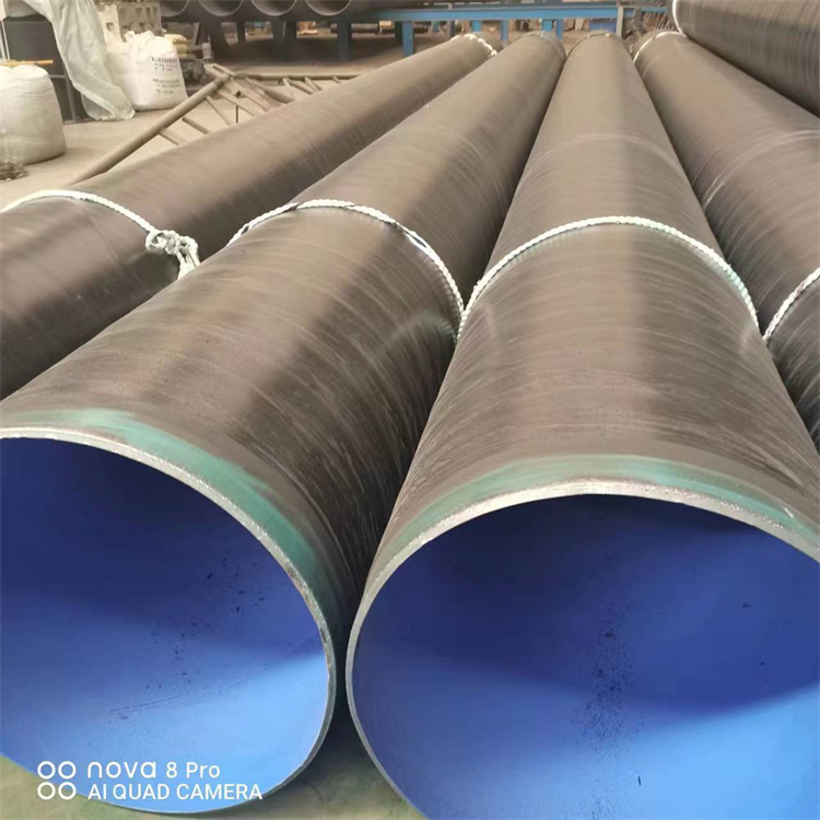 3PE anti-corrosion spiral steel pipe drinking water pipeline with complete qualifications for 3PE anti-corrosion pipe nationwide package