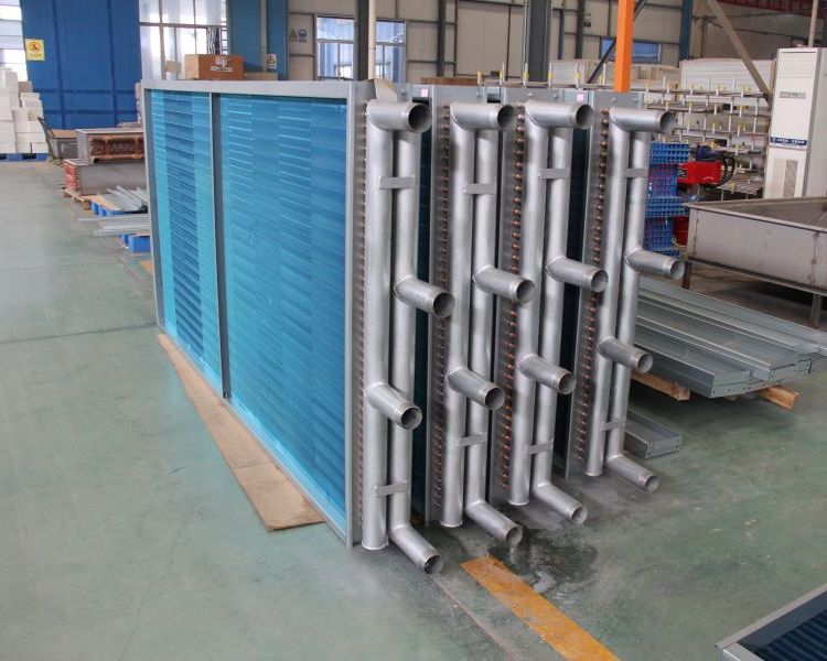 Heat pipe type energy recovery heat exchanger Copper tube sleeve fin air heat exchange for medical environment Dedicated outdoor air system