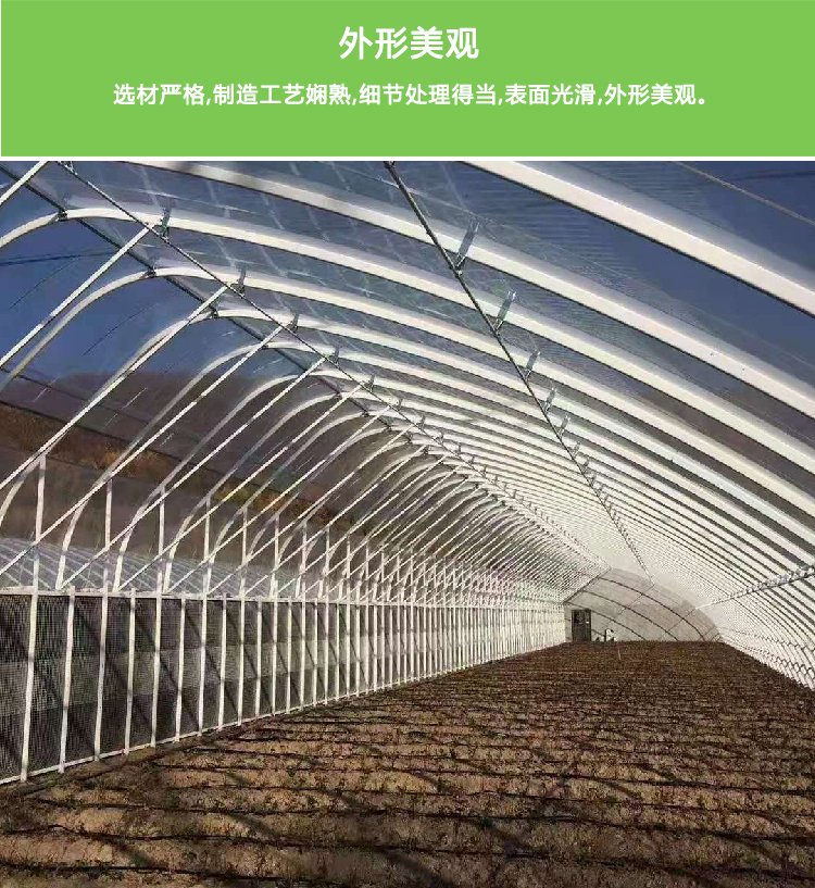 National standard galvanized pipe greenhouse skeleton specifications can be customized for professional construction of circular arch agricultural greenhouse greenhouses