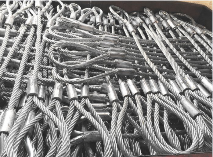 Stainless steel wire rope pressing sling, stainless steel wire curtain rope sling, steel wire rope lighting wire sling