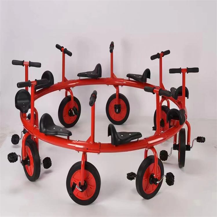 Tongyuan Kindergarten Tricycle Double Bicycle Children's Preschool Education Children's Bicycle with Bucket Can Take People Outdoor Small Iron Car