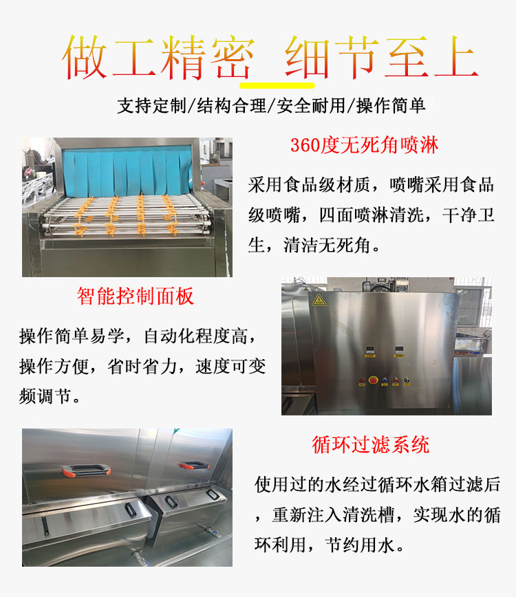 Freeze drying tray cleaning machine Food turnover basket Decontamination washing basket machine Fully automatic turnover box washing machine