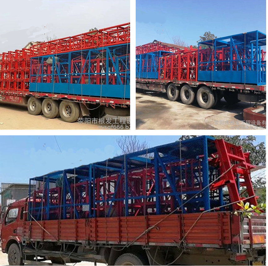 Elevator shaft elevator shaft hoist shaft type material lifting platform single cage track material lifting machine manufacturer