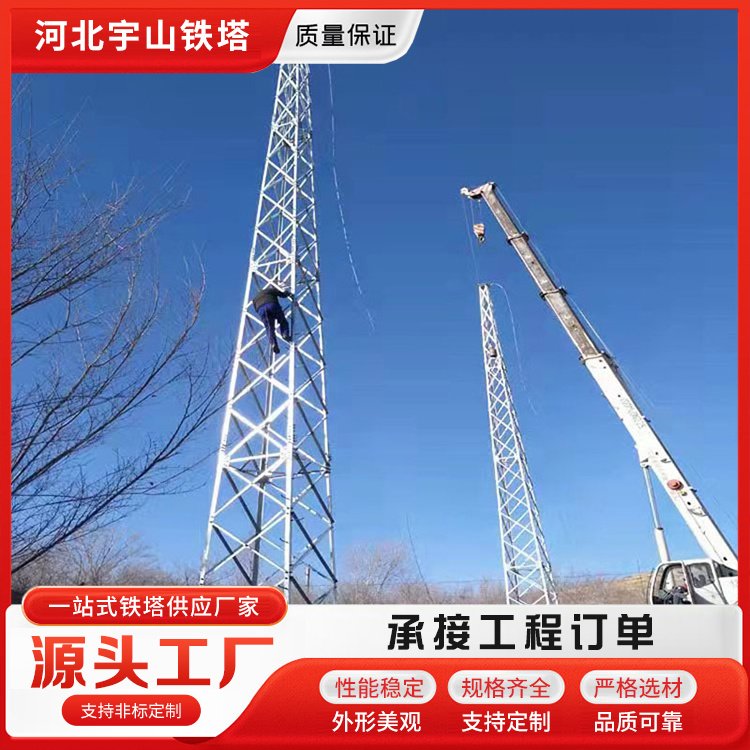 40米化工厂避雷塔 热镀锌 承接工程 专业施工 宇山
