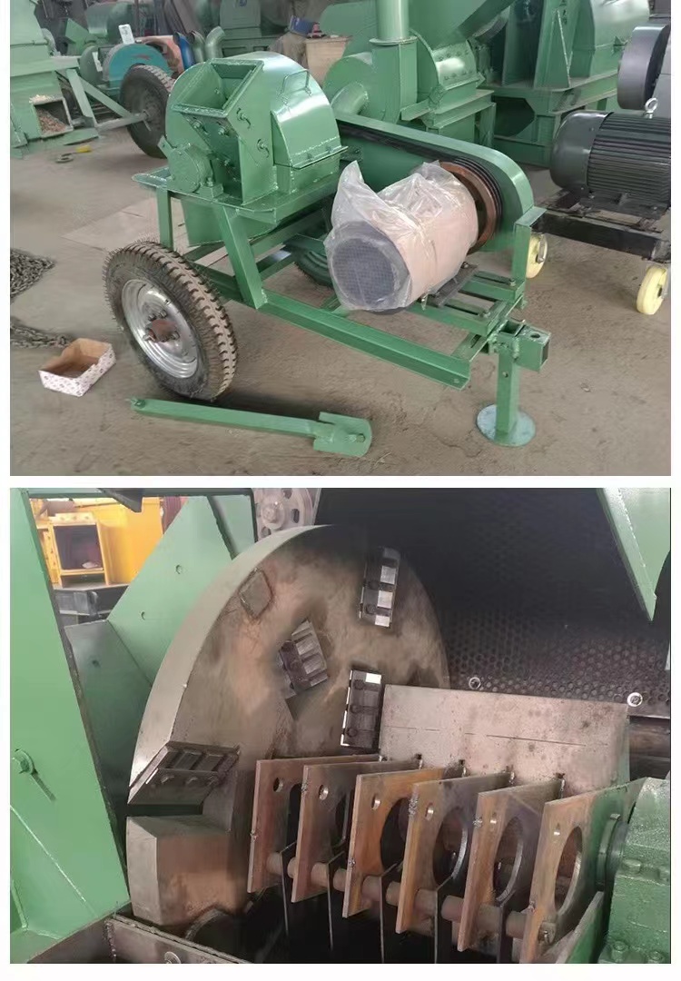 Multifunctional wood and sawdust crusher, log slicer, particle shaper, mushroom, bamboo, and straw shredder, sawdust machine