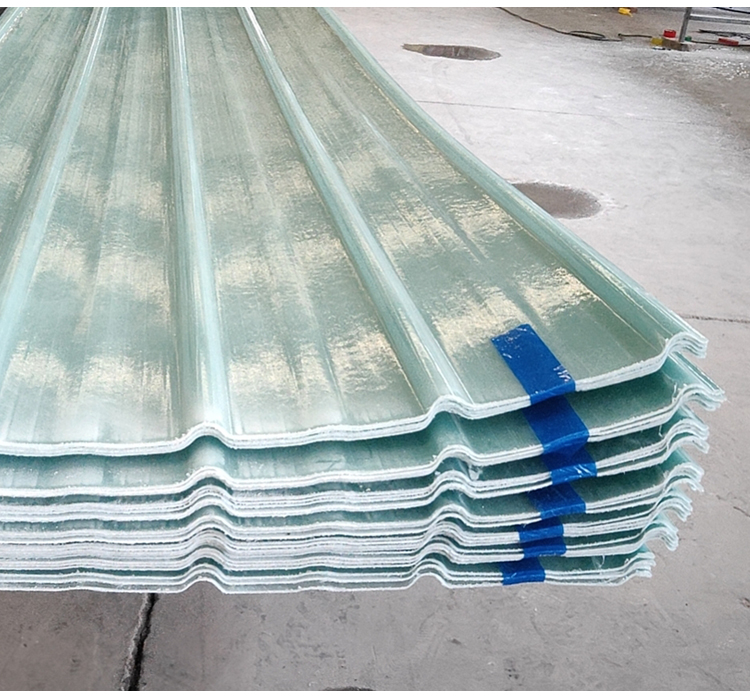 Caisen fusible board, frosted board, fiberglass daylighting tile, ceiling, wave shaped flame retardant ceiling, greenhouse daylighting