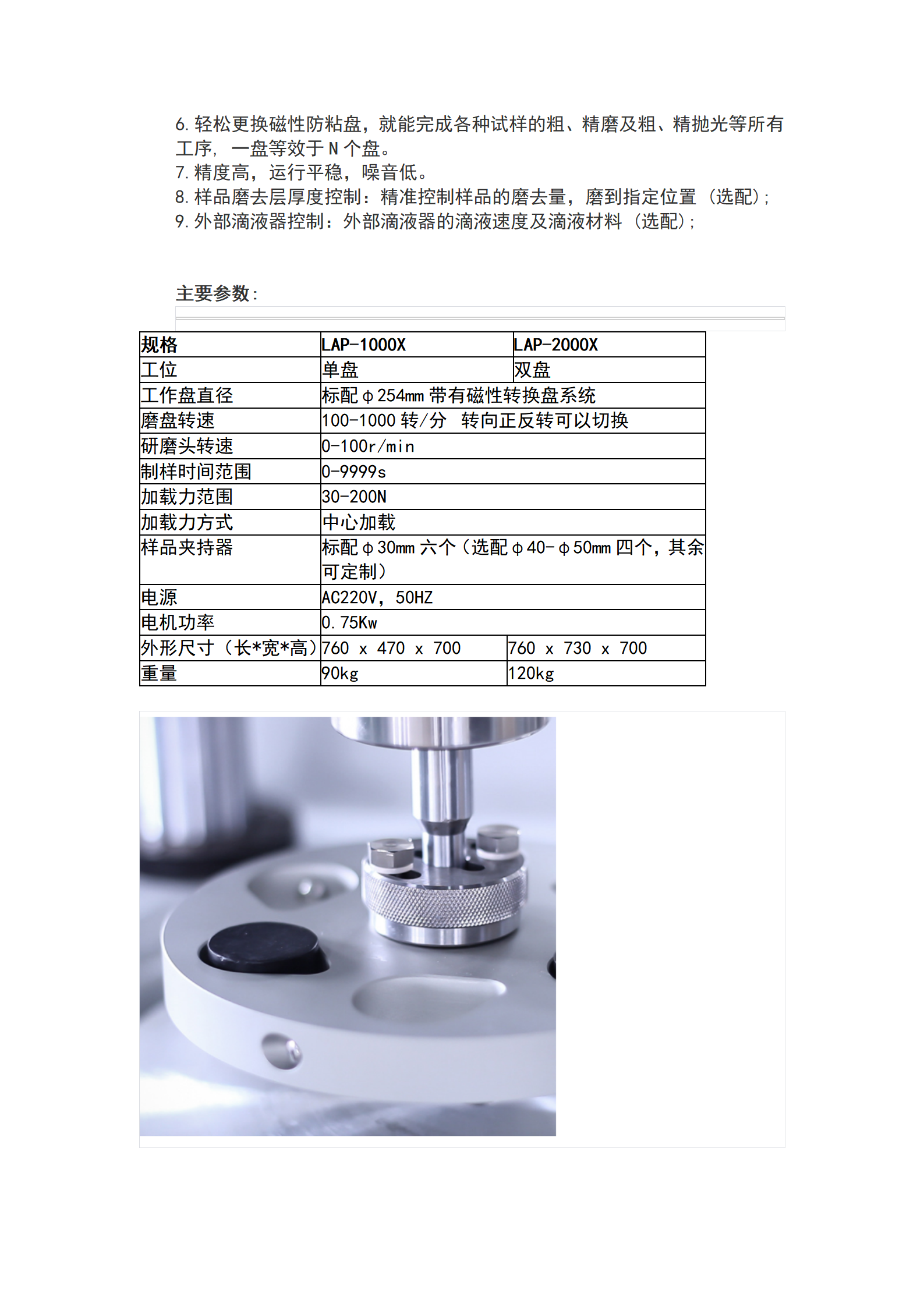 Domestic LAP-2000X Electric Center Pressure Double Disc Fully Automatic Metallographic Grinding and Polishing Machine