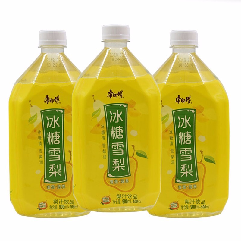 Master Kong Rock Sugar snow pear/Suanmeitang/Crystal Grape/Sugar free Ice Black Tea 1L Chongqing Beverage Group Shopping Center