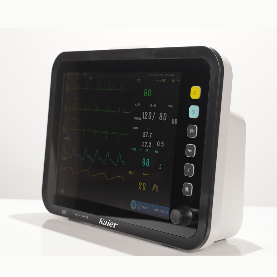 Multi parameter monitor, electrocardiogram, blood pressure, blood oxygen monitoring, pulse rate detection, manufacturer carbon dioxide