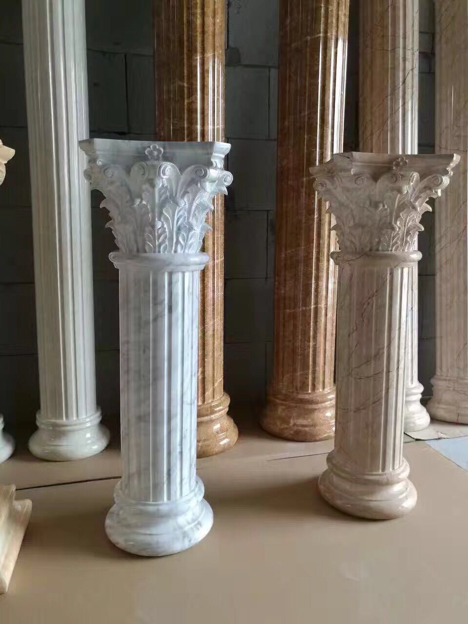 European style Roman column GRC material GRC building component customized manufacturer Haifuda