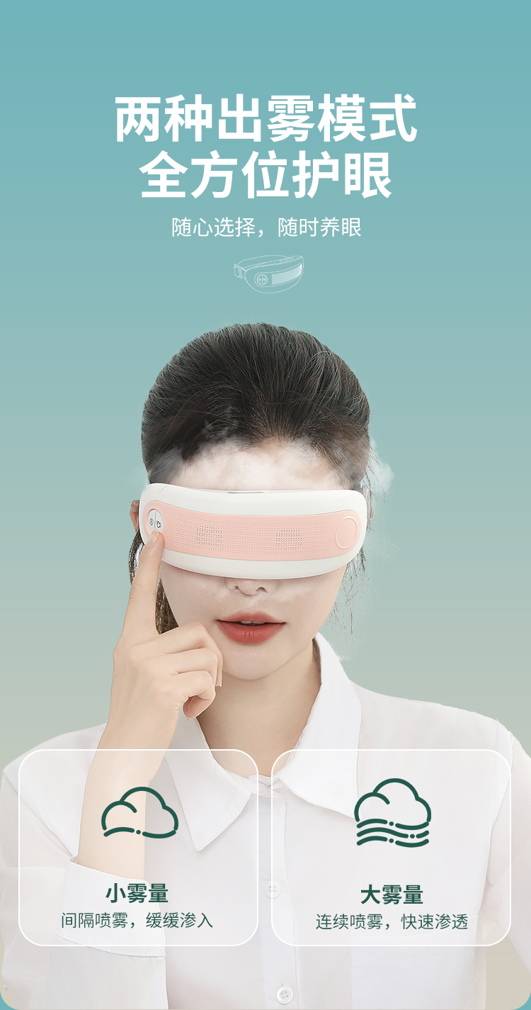 Eye moistening device, intelligent eye protection device, steam cold and hot compress eye mask hydration device, steam cold compress function, fluoroscopy charging timing