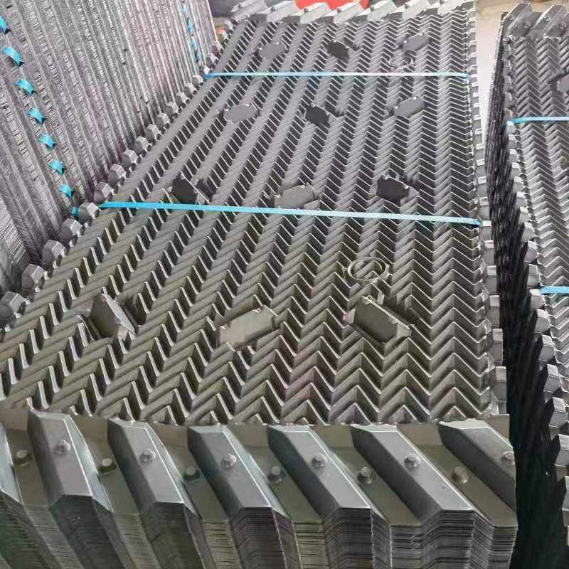 Customized processing of suspension ball cooling tower fillers for fiberglass tower water spraying S-wave PVC square fittings