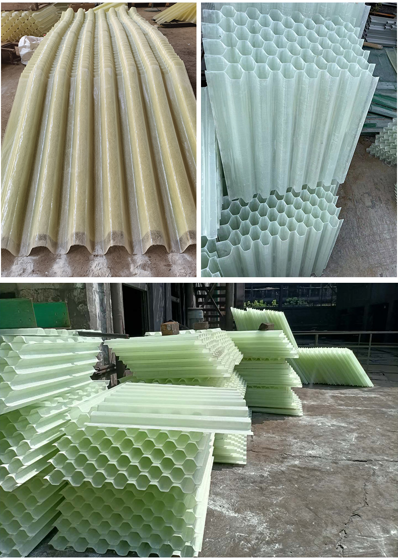 Glass fiber reinforced plastic inclined tube filler Cesspit PP hexagonal honeycomb inclined plate filler sedimentation tank aperture 50/65/80