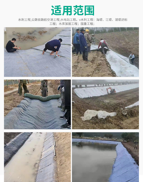 Gaoxiang Geotechnical High Standard Agricultural Irrigation Canal Seepage Prevention Fish Pond River Slope Protection Special Cement Waterproof Blanket