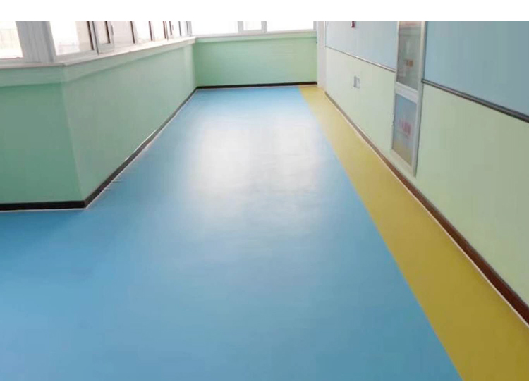 Enma Enma Dense Commercial Roll Elastic Floor Manufacturer 2mm School Hospital PVC Plastic Floor Adhesive