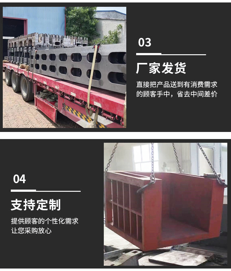 Short processing period for ductile iron base lost foam casting parts Machine tool box castings are made according to the drawings