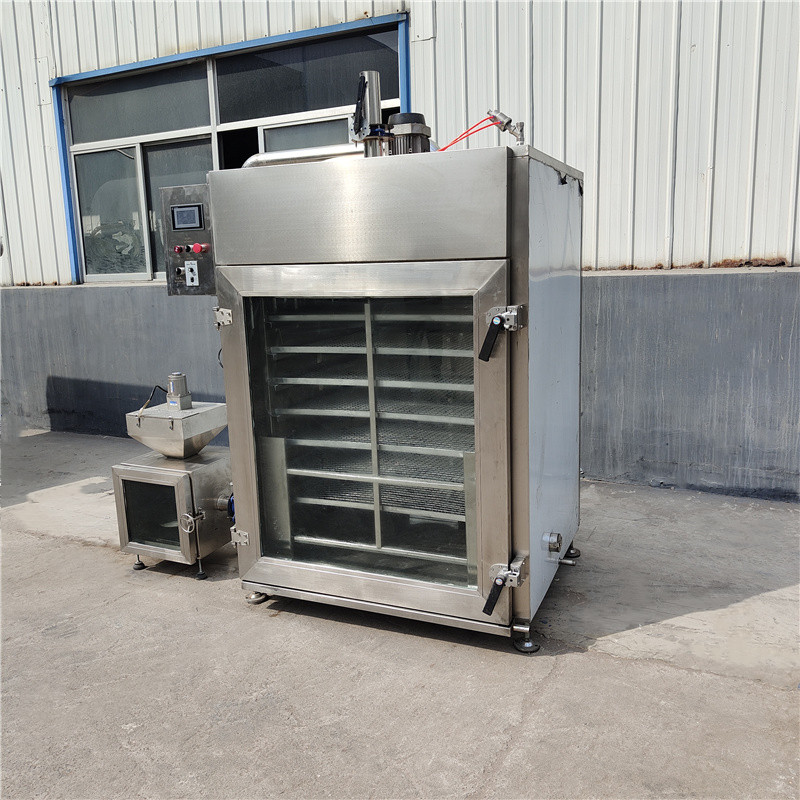 Electric heating multifunctional smoking furnace, roasted chicken sugar smoking machine, commercial scallop drying machine, red sausage steaming and coloring equipment