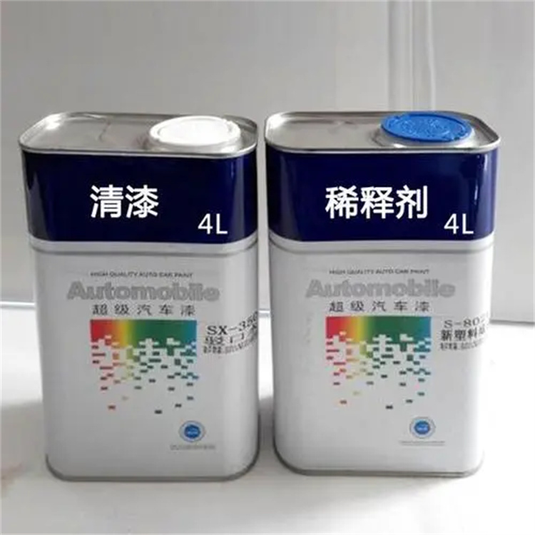 Recycling paint, wood paint, white background, white surface, clear bottom, PU varnish curing agent