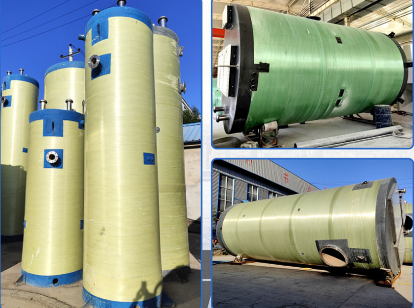 Fiberglass integrated sewage and rainwater lifting pump station source manufacturer supports customized quality assurance