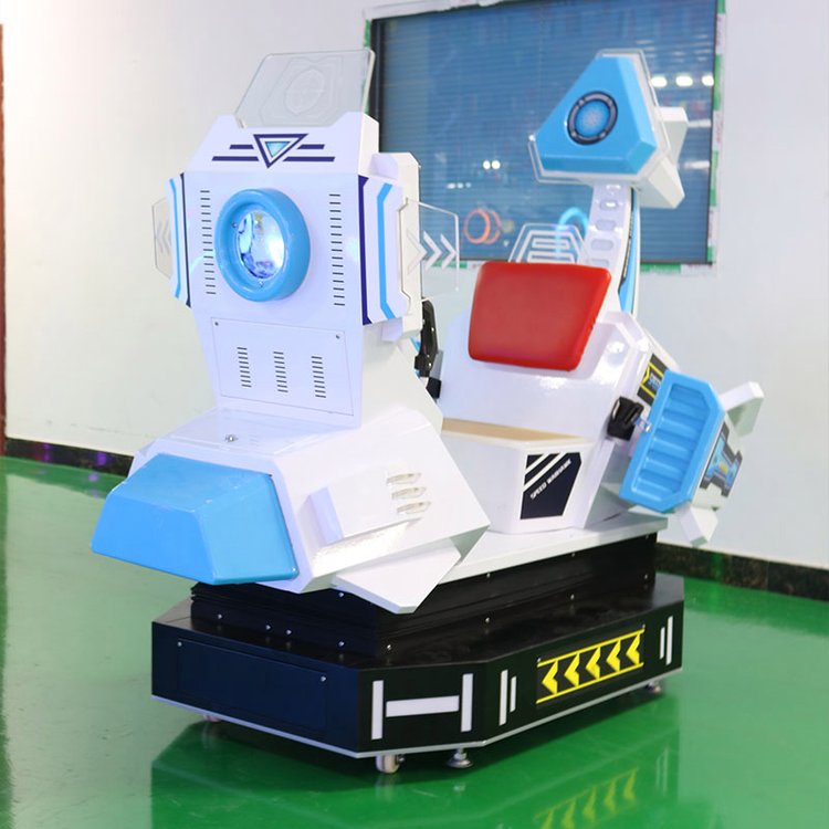 New Children's Coin 3D Video Rocker Car Launched in Supermarket, Fast Motorcycle Racing Car, Children's Swing Machine