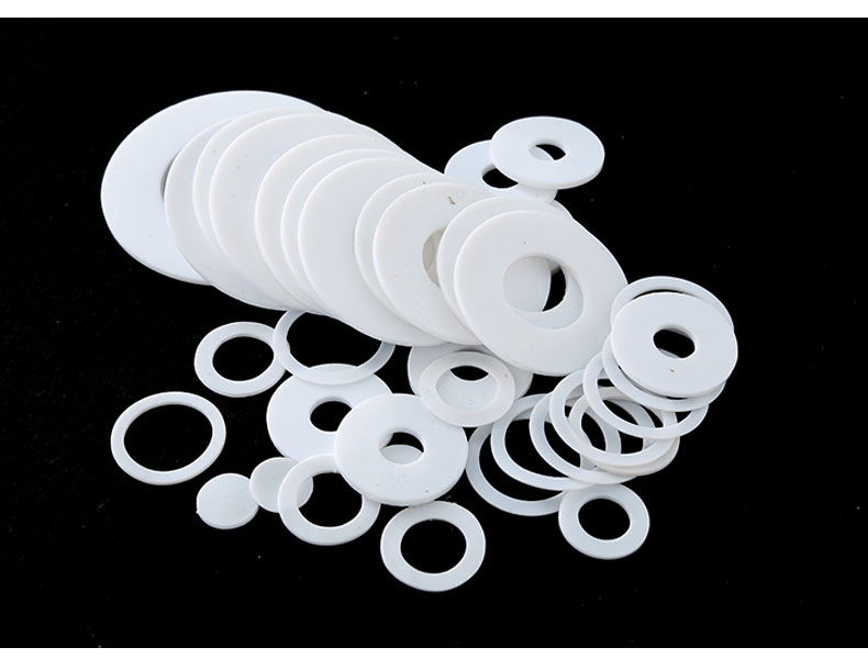 Wholesale supply of PTFE gaskets, customized PTFE flange gaskets, PTFE sealing rings, plastic gaskets from manufacturers