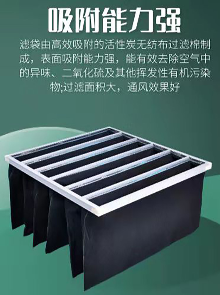 Customized industrial deodorization activated carbon filter screen for Xinbei activated carbon bag filter