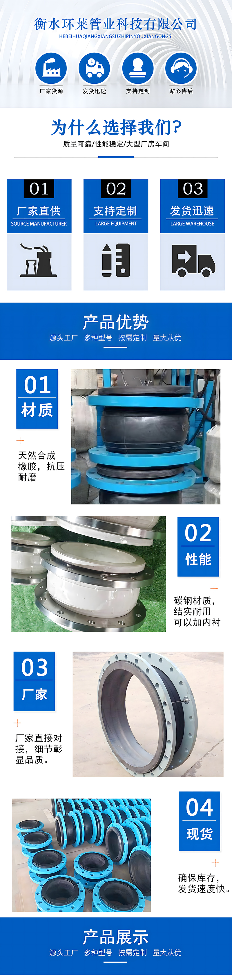 Rectangular skin, square non-metallic compensator, rubber expansion joint, air duct soft connection for fans