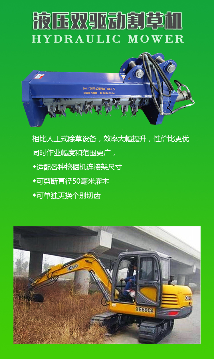 Intelligent equipment for excavator lawn mower, excavator lawn mower, hook machine, hydraulic weeding machine