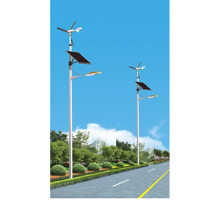 A complete set of rural roads with wind and solar complementary solar street lights, 6 meters, 7 meters, and 8 meters, both for urban and electrical purposes, can be customized