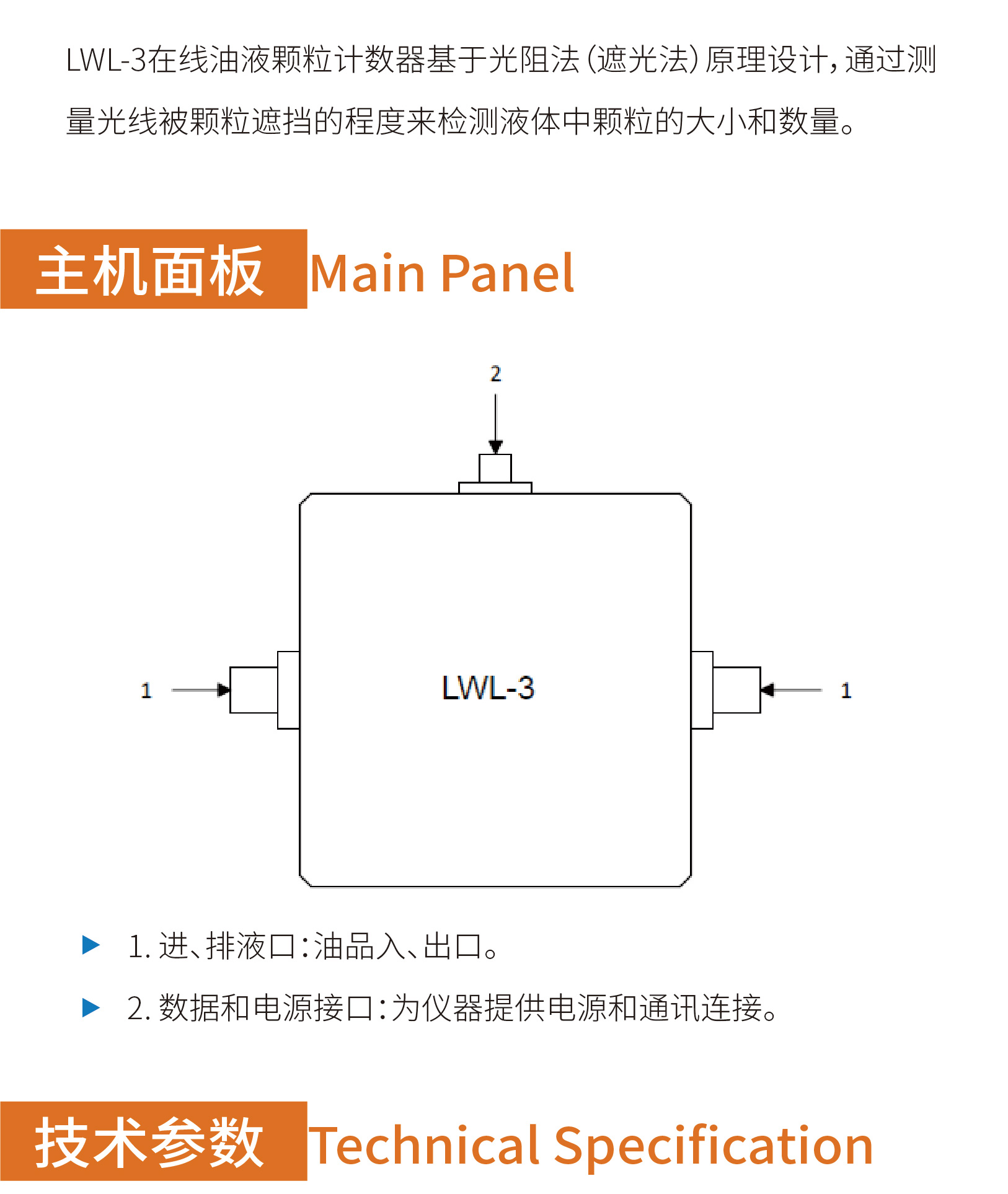 LUWATECH Luowan LWL-3 online particle counter has a small volume and can be connected to a display/4G remote module