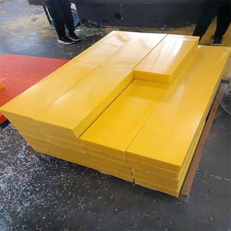 Installation and processing of white PE board, high-density polyethylene board, HDPE coal bunker lining board