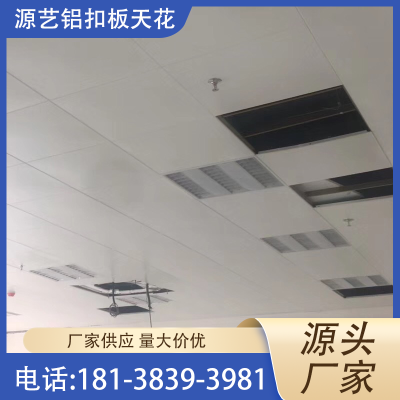 Foshan Integrated Ceiling Aluminum Clamping Plate 600x600 Office Aluminum Ceiling Aluminum Alloy Engineering Large Plate Ceiling Materials