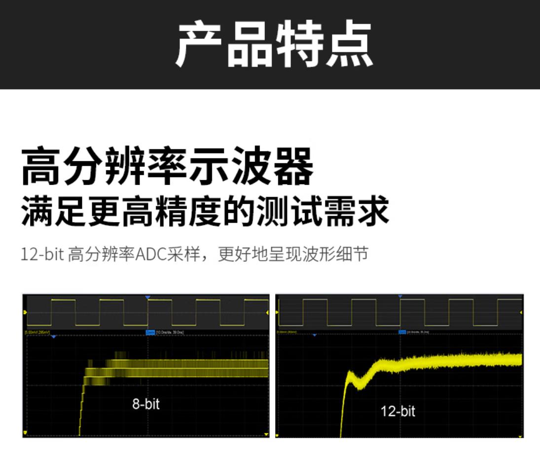 Dingyang SDS6034 H12 Pro Digital Oscilloscope 350MHz Bandwidth 4-Channel 5GS/S Sampling Rate 12bit