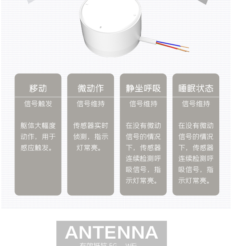 LED radar sensor manufacturer parking lot radar lighting outdoor street light human motion sensing switch design