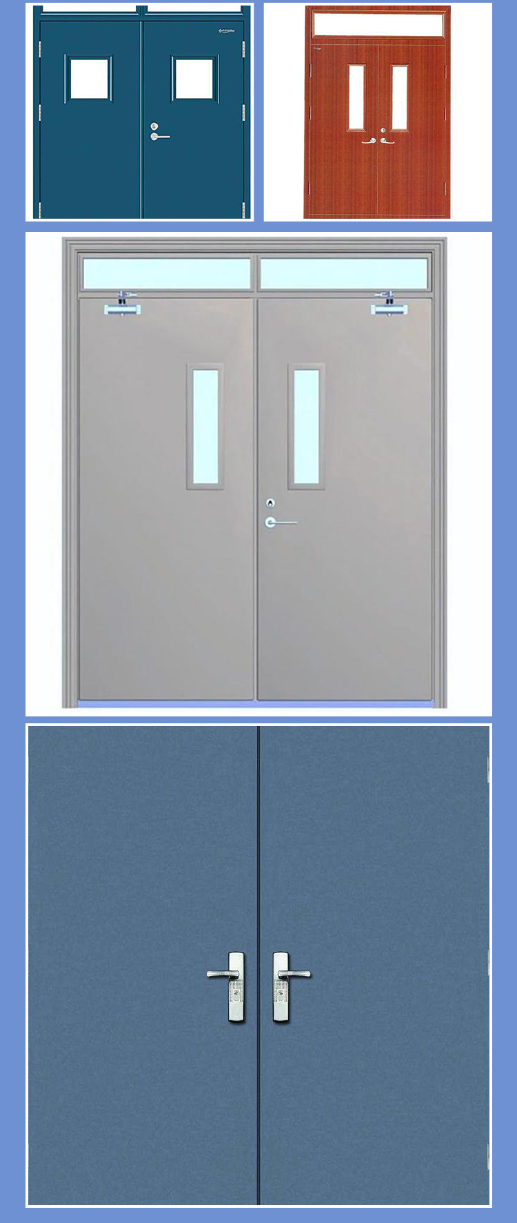 Customization of insulation and insulation support for stainless steel fire doors and evacuation channels of Haida Door Industry