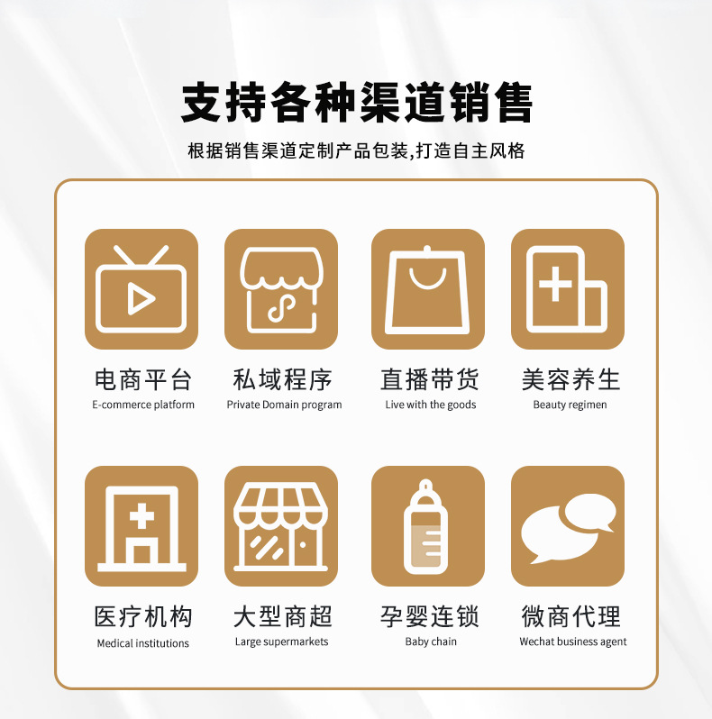 Customized selection of high-quality raw materials for papaya, kudzu root, bird's nest polypeptide liquid drink OEM processing of collagen peptide