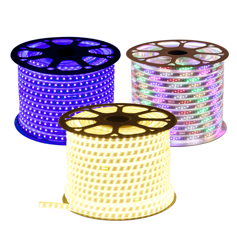 High voltage 220V light with LED household ceiling 2835 patch 120 bead double row outdoor waterproof light strip