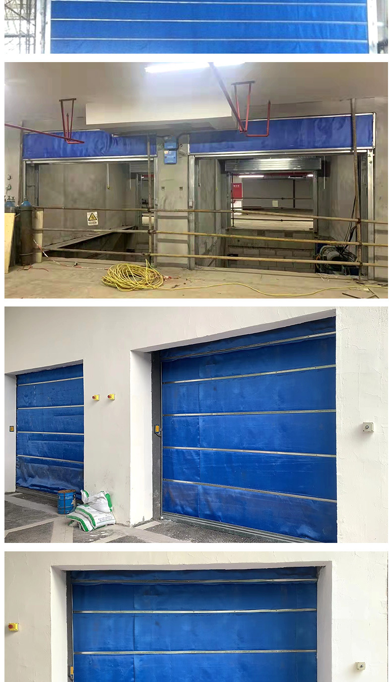 [Yijin] Free one-stop service for measurement and installation of steel inorganic fabric fireproof rolling gates in shopping malls and garages