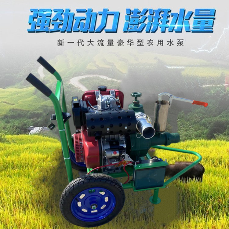 Agricultural irrigation diesel pump with large displacement 8-inch centrifugal pump engineering drainage mud sewage pump