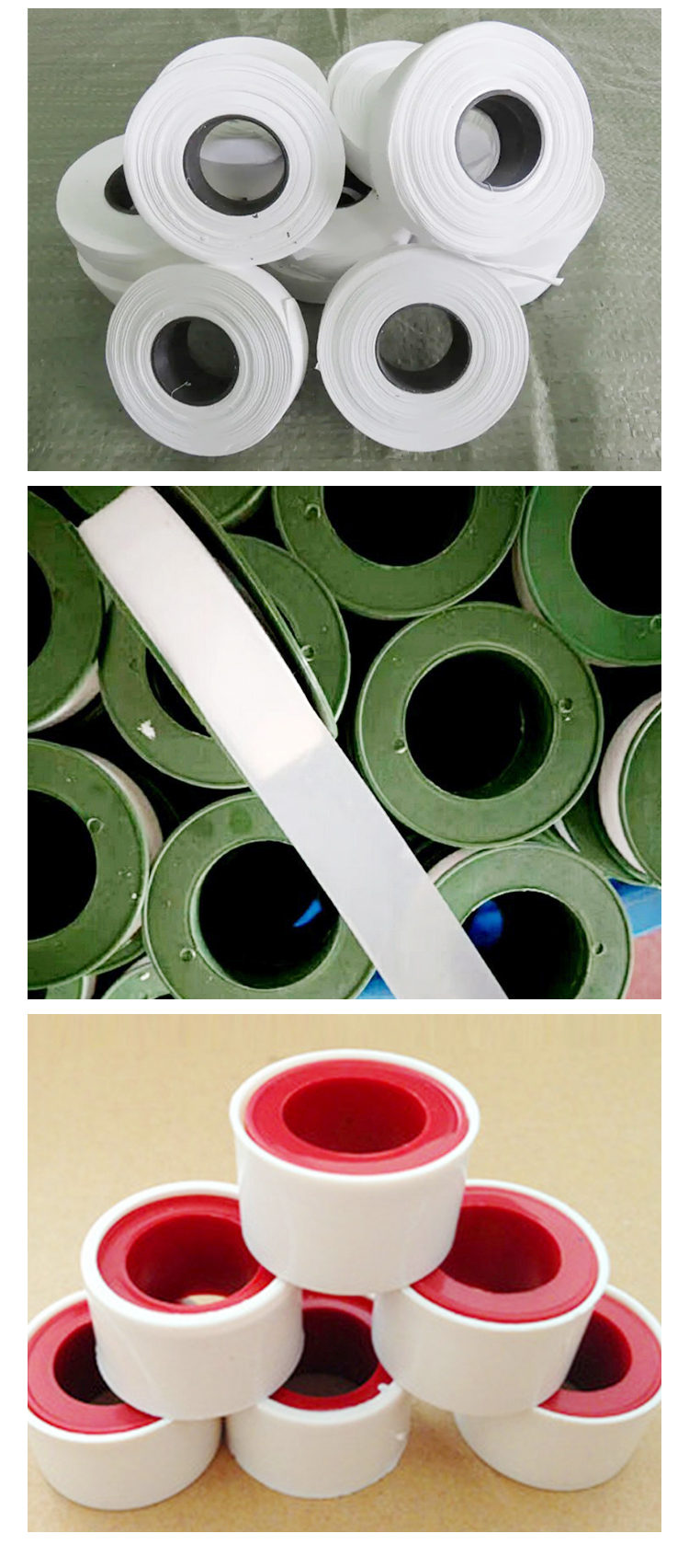 White PTFE sealing tape with a width of 20mm for easy cutting instruments and meters industry