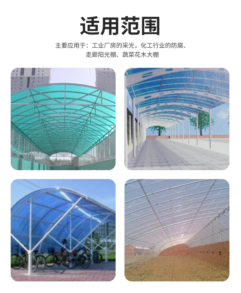 FRP daylighting plate, sunlight plate, transparent sunshade, endurance plate, outdoor heat insulation, glass fiber reinforced plastic tile, sunscreen, Flatbed trolley, canopy