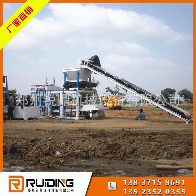 QT3-20 Fully Automatic Burn Free Hollow Brick Machine Concrete Cement Block Machine Ruiding Machinery