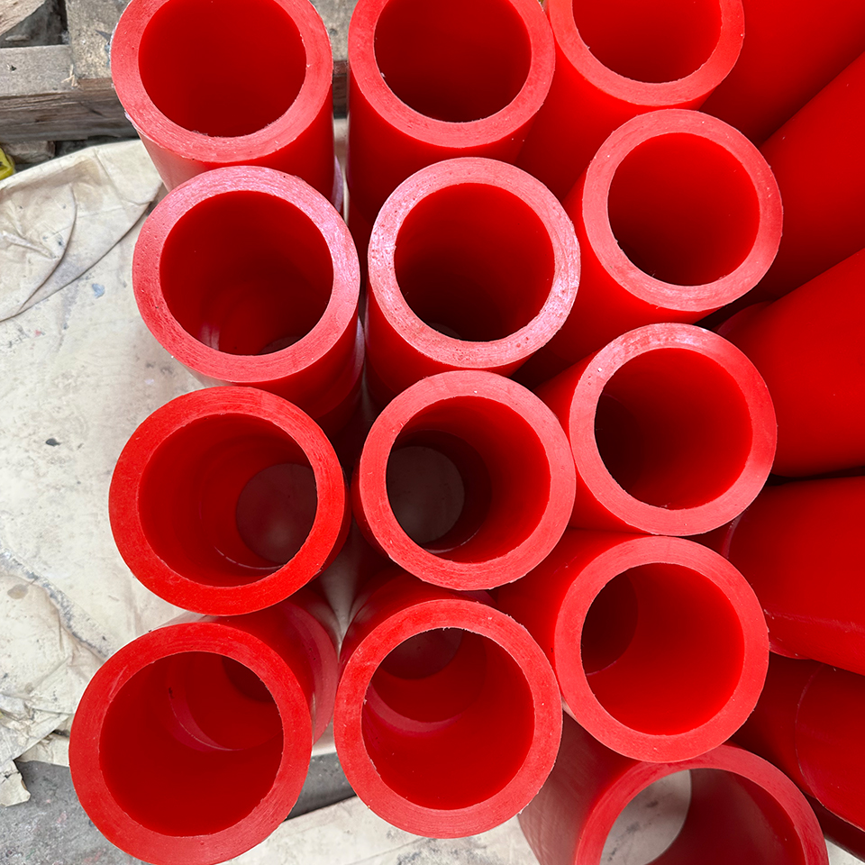 Supply of polyurethane shaft sleeves, red sleeves, polyurethane products, PU beef reinforcement parts