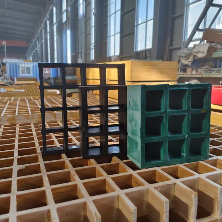 新达科技玻璃钢格栅护树板化工厂排水沟盖板养殖鸽舍漏粪网格板