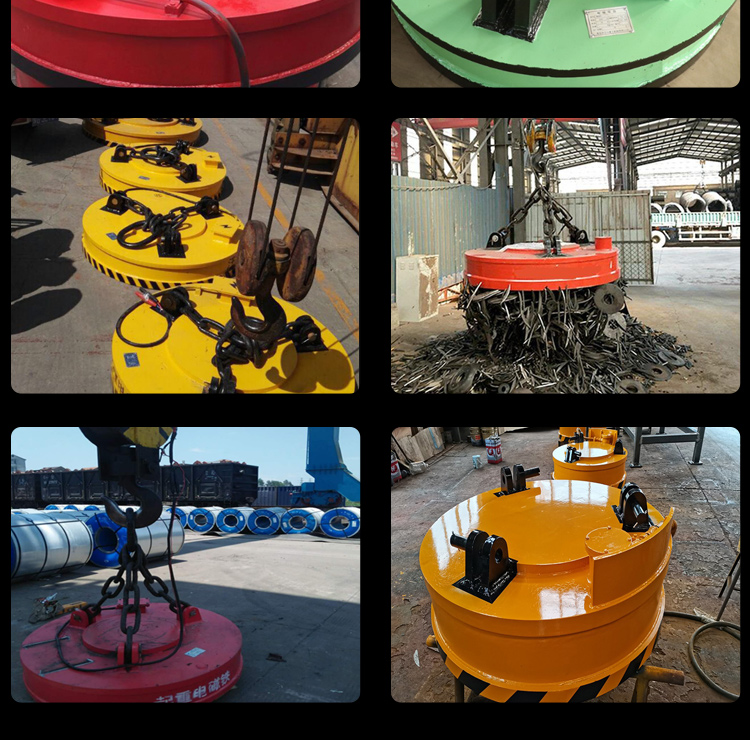 Rectangular lifting electromagnet electromagnetic suction cup Scrap iron Scrap steel loading and unloading suction cup crane accessories